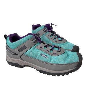 Keen Big Kids’ Targhee Vent Sport Hiking Shoes Waterfall Vapor Size 5 Comfort